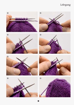 Как закончить вязание носка спицами